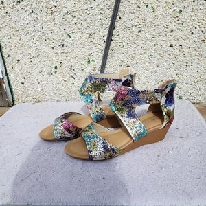 JJ'S glitter sandals